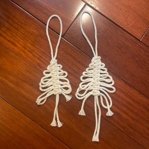 5 for $20! Macrame Christmas Tree Ornaments